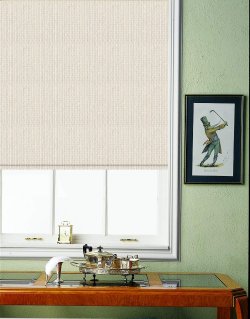 (*) Budget Custom Roller Shade with Continuous Chain Loop - with Splendor Blackout Polyester Fabric