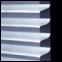 *Vienna Soft Sheer 3" Horizontal Window Shading Room Darkening Fabric