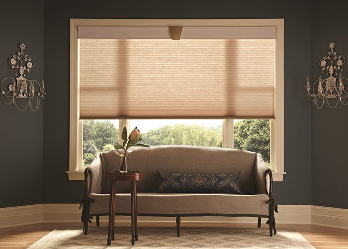 Graber Crystal Pleat Cellular Shade with Enchantment 3/4" Single Cell Light Filtering Fabric