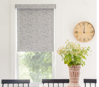 Vitale Room Darkening Roller Shade - Marbled and Classic Neutrals Materials